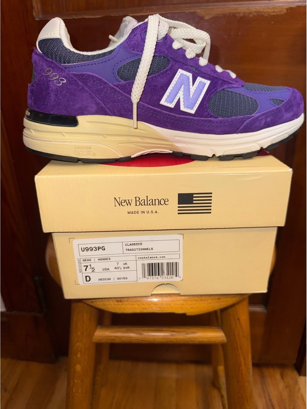 New Balance 993 Made in USA Interstellar Purple U993PG Men’s 7.5 Women’s 9